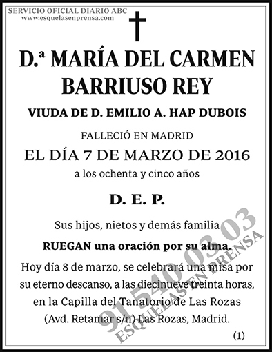María del Carmen Barriuso Rey